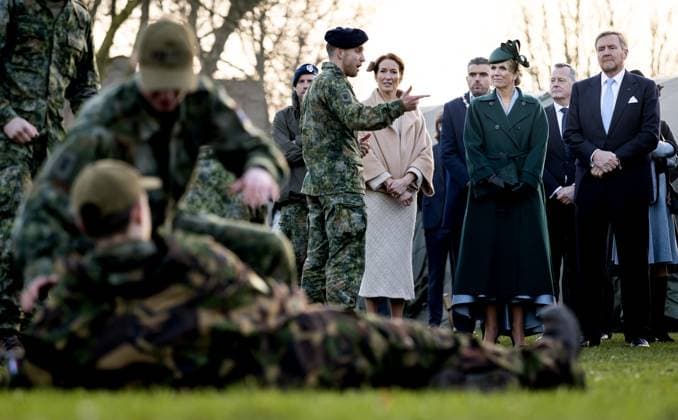 AMSTERDAM King Willem-Alexander and Queen Maxima, along with Suzanne Innes-Stubb, will receive an explanation of the Ministry of Defense s various educational and training options at Defensity College on the first day of a two-day state visit to the Netherlands. ANP KOEN VAN WEEL netherlands out - belgium out  Copyright: xx x544586416x originalFilename: 544586416.jpg