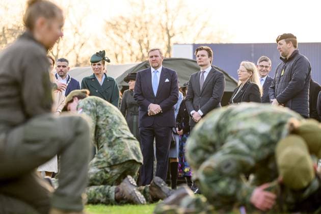 Amsterdam, The Netherlands, 2025-12-11 12:08:27 AMSTERDAM, 11-12-2025, Marineterrein State visit of the President of Finland, Alexander Stubb, to the Netherlands. He is accompanied by his wife, Suzanne Innes-Stubb. At the Marineterrein (MEA), the Royal Couple, the Finnish President, and Mrs. Innes-Stubb will visit the Amsterdam Drone Lab, where they will learn about the use of drones for various civilian purposes, with relevance to the energy and defense sectors. Students and instructors will discuss topics including Defensity College. PHOTO: NLBeeld Patrick van Emst Credit: NL Beeld Patrick van Emst  Copyright: xx x