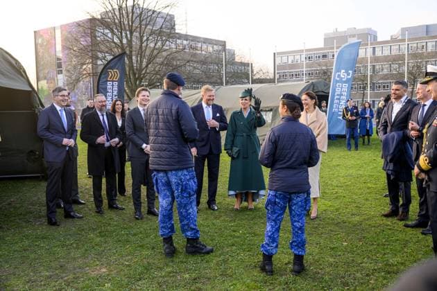 Amsterdam, The Netherlands, 2025-12-11 11:56:31 AMSTERDAM, 11-12-2025, Marineterrein State visit of the President of Finland, Alexander Stubb, to the Netherlands. He is accompanied by his wife, Suzanne Innes-Stubb. At the Marineterrein (MEA), the Royal Couple, the Finnish President, and Mrs. Innes-Stubb will visit the Amsterdam Drone Lab, where they will learn about the use of drones for various civilian purposes, with relevance to the energy and defense sectors. Students and instructors will discuss topics including Defensity College. PHOTO: NLBeeld Patrick van Emst Credit: NL Beeld Patrick van Emst  Copyright: xx x