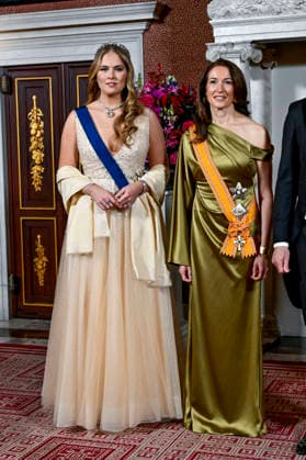 11-12-2025 Gala Suzanne Innes-Stubb during the state banquet at the royal palace in Amsterdam on the 1st day of the 2 day statevisit to the Netherlands. Â  Copyright: xPPEx