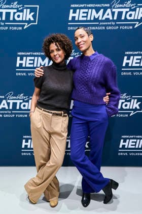 3 Peemöllers Heimat Talk Dennenesch Zoude and Annabelle Mandeng 3 Peemöllers Heimat Talk at the DRIVE Volkswagen Group Forum in Berlin on 17 11 2025 Copyright: xEventpressxRadkex