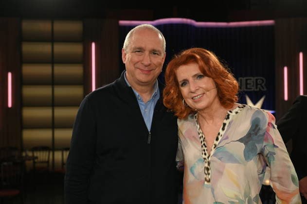 Handball coach Thomas Floethe and sports journalist Monica Lierhaus as guests on the WDR talk show Kölner Treff