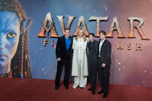 Avatar: Fire and Ash UK Premiere in London LONDON, UNITED KINGDOM - DECEMBER 11: (L-R) Oliver Lancaster, Penny Lancaster and guests attend the UK premiere of Avatar: Fire and Ash at BFI IMAX, Waterloo in London, United Kingdom on December 11, 2025. Wiktor Szymanowicz Anadolu London United Kingdom. Editorial use only. Please get in touch for any other usage.  Copyright: x2025xAnadoluxWiktorxSzymanowiczx