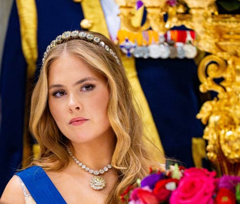 State visit of Finland to the Netherlands, Amsterdam, The Netherlands - 11 Dec 2025 Princess Amalia during the state banquet at the Royal Palace in Amsterdam during the state visit of Finland to the Netherlands. Amsterdam The Netherlands  Copyright: xMischaxSchoemakerx