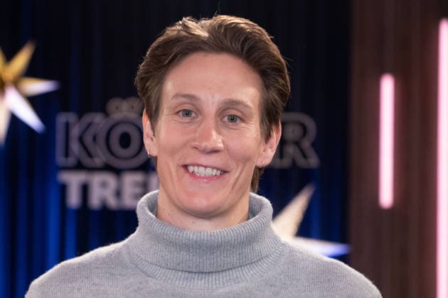 Ann Katrin BERGER, soccer player, goalkeeper, portrait, portrait, portrait, cropped single image, single motif, guest in the program ,,Koelner Treff,, on WDR television, 11 12 2025