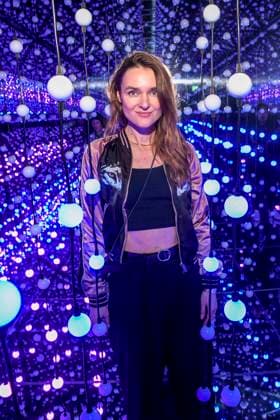 ABBberlin Josephin Busch Actress as guest at the opening of Bubble Planet The adventure museum for all the senses in the Arena Berlin 11 12 2025 Berlin Germany