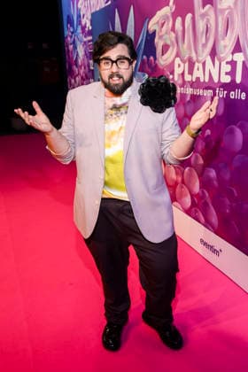 ABBberlin Steven Preisner as guest at the opening of Bubble Planet The Experience Museum for All Senses in the Arena Berlin 11 12 2025 Berlin Germany