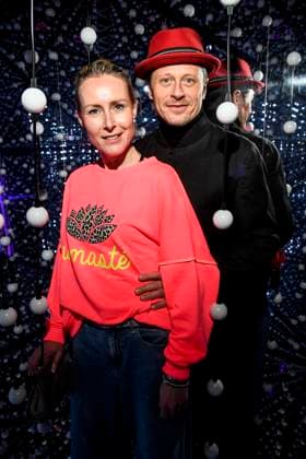 ABBberlin Franziska Hippe and Roman Knizka Couple of actors as guests at the opening of Bubble Planet Das Erlebnismuseum für alle Sinne in der Arena Berlin 11 12 2025 Berlin Germany
