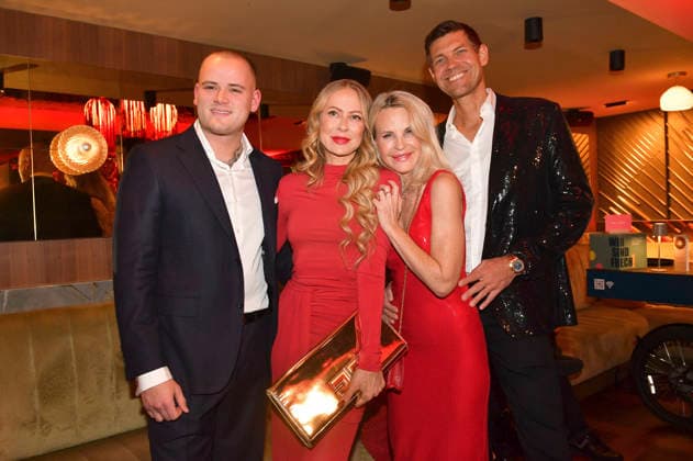 Paul Jolig, Jenny Elvers, Sonja Kiefer and Cedric Schwarz at Cathy™s Charity Christmas Living Hotel Das Viktualienmarkt Munich, 11 12 2025 Foto:xB.xInsingerx xFuturexImagex cathy_5228