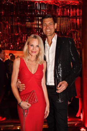 Sonja Kiefer and Cedric Schwarz at Cathy s Charity Christmas Event at the Living Hotel Das Viktualienmarkt on 11 12 2025 in Munich Cathy Hummels Charity Christmas Event in Munich