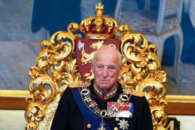 Opening of the Storting Oslo 20251011 King Harald during the opening of the 170th Storting Photo Terje Pedersen NTB Order of St. Olavs Grand Cross with crash Oslo Norway PX9ihkJGJpQ EDITORIAL USE ONLY Ref PX9ihkJGJpQ jpg  Copyright: xTerjexPedersenx xNTBx