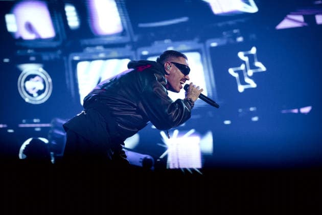 Rome, Marracash is in concert in Rome at the Palazzo dello Sport for his Marra Palazzi25 tour. The Roman dates are sold out. In the photo: MArracash  Copyright: xBARbaraxAmendolax xipa-agency.netx xBArbaraxAmendolax IPA_Agency_IPA69091503