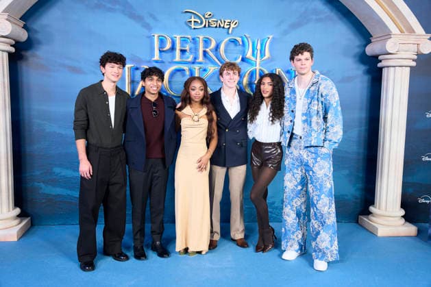 ˜Percy Jackson and the Olympians™ Madrid Premiere Charlie Bushnell, Aryan Simhadri, Leah Sava Jeffries, Walker Scobell, Dior Goodjohn, Daniel Diemer attends ˜Percy Jackson and the Olympians™ Premiere during a Fan Event at Calderon Theatre on December 13, 2025 in Madrid, Spain Madrid Calderon Theatre Madrid Spain  Copyright: x JACKxGx
