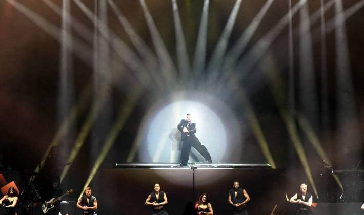 Singer Ricky Martin performing at Starlite Festival in Madrid on Staurday, 13 December 2025. Cordon Press 