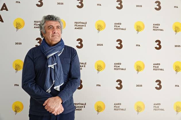 December 13, 2025, Diyarbakir, Turkey: Mano Khalil, a famous Kurdish-Swedish director living in Sweden, attends the 3rd Amed International Film Festival in city of Diyarbakir. Diyarbakir Turkey - ZUMAs197 20251213_aaa_s197_147 Copyright: xMehmetxMasumxSuerx
