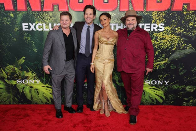 13 December 2025 - Los Angeles, California - Steve Zahn, Paul Rudd, Thandiwe Newton, Jack Black,. Los Angeles Premiere Of Columbia Pictures Anaconda held at The United Theater on Broadwayl.in Los Angeles. Photo Copyright: xAdMediax MediaPunchx