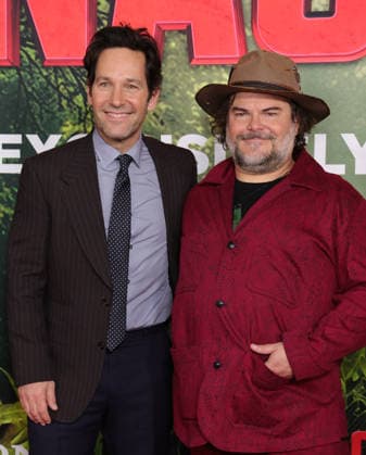 13 December 2025 - Los Angeles, California - Paul Rudd, Jack Black. Los Angeles Premiere Of Columbia Pictures Anaconda held at The United Theater on Broadwayl.in Los Angeles. Photo Copyright: xAdMediax MediaPunchx