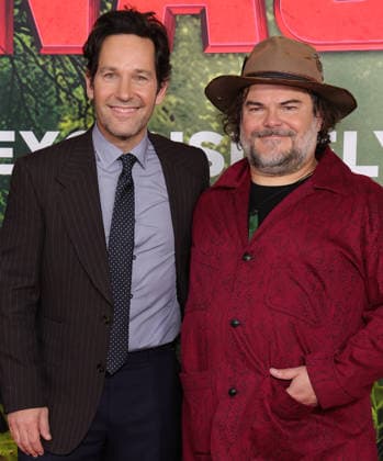 13 December 2025 - Los Angeles, California - Paul Rudd, Jack Black. Los Angeles Premiere Of Columbia Pictures Anaconda held at The United Theater on Broadwayl.in Los Angeles. Photo Copyright: xAdMediax MediaPunchx