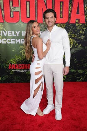 13 December 2025 - Los Angeles, California -Iris Kendall, TJ Palma. Los Angeles Premiere Of Columbia Pictures Anaconda held at The United Theater on Broadwayl.in Los Angeles. Photo Copyright: xAdMediax MediaPunchx
