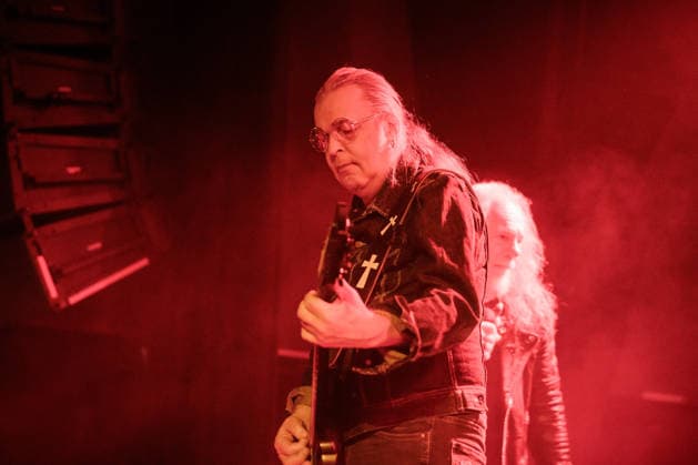 Candlemass live in Oslo, Norway Oslo, Norway. 13th, December 2025. The Swedish metal band Candlemass performs a live concert at Vulkan Arena in Oslo. Here guitarist Mats Bjorkman is seen live on stage. Norway, Oslo  Copyright: xGonzalesxPhoto KetilxMartinsenx