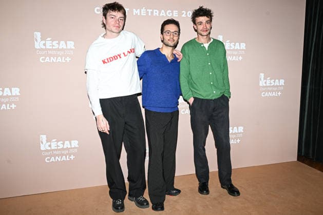Photocall Courts Metrages Cesar 2026 in Paris FA Alexis Diop (C) and guests pose for a photocall during the Brunch of Courts Metrages Cesar 2026 in Paris on December 14, 2025. Photo by Firas Abdullah ABACAPRESS.COM Paris Ile-de-France France  Copyright: xAbdullahxFiras ABACAx