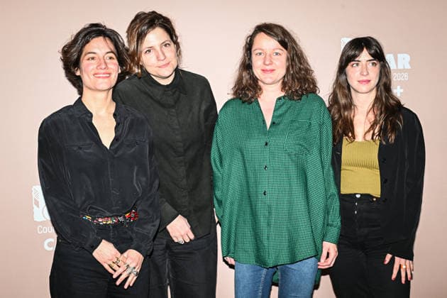 Photocall Courts Metrages Cesar 2026 in Paris FA (L-R) Pauline Tran Van Lieu, Louise Hémon, a guest and Lucie Rego pose for a photocall during the Brunch of Courts Metrages Cesar 2026 in Paris on December 14, 2025. Photo by Firas Abdullah ABACAPRESS.COM Paris Ile-de-France France  Copyright: xAbdullahxFiras ABACAx