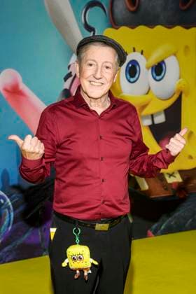 ABBberlin Santiago Ziesmer German dubbing voice guest on the yellow carpet at the German premiere of SPONGEBOB SCHWAMMKOPF PIRATEN AHOI at the cinema in the Kulturbrauerei on 14 12 2025 Berlin Germany