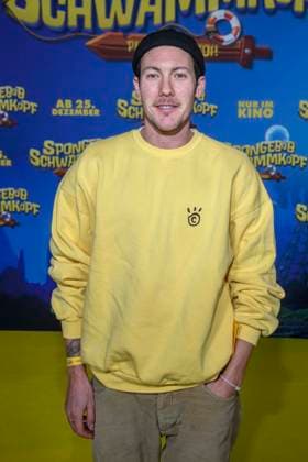 ABBberlin Brix Schaumburg as a guest on the yellow carpet at the German premiere of SPONGEBOB SCHWAMMKOPF PIRATEN AHOI at the cinema in the Kulturbrauerei on 14 12 2025 Berlin Germany