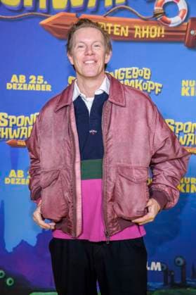 ABBberlin Simon Gosejohann as a guest on the yellow carpet at the German premiere of SPONGEBOB SCHWAMMKOPF PIRATEN AHOI at the cinema in the Kulturbrauerei on 14 12 2025 Berlin Germany