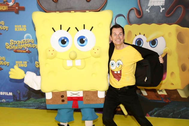 Malte Arkona at the premiere of the movie SpongeBob SquarePants Pirates Ahoy at the cinema in the KulturBrauerei Berlin, 14 12 2025 Foto:xAgenturxWehnertx xGränzdörferx xFuturexImagex spongebob_5216