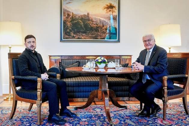 Berlin, Germany, 15 12 2025 Bellevue Palace Visit of the Ukrainian President Volodymyr Selenskyj and the German President Frank Walter Steinmeier Photo Kay Nietfeld Pool Copyright: xKayxNietfeld,xPool dtsxNachrichtenagenturx dts_99421