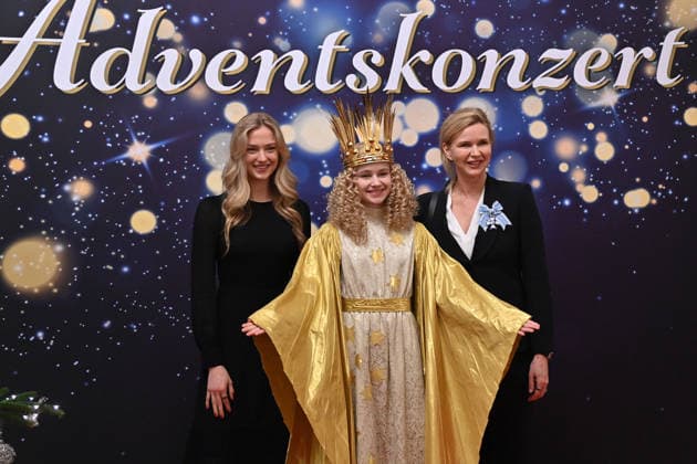 Veronica FERRES and daughter Lilly with the Nuremberg Christkindl Advent Concert of the Bavarian State Premier on 15 12 2025 at the Cuvillies Theater in the Residence in Munich