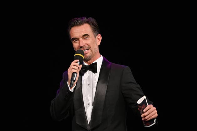 Florian SILBEREISEN presenter,actor,musician single image,cropped single motif,half figure,half figure Advent concert of the Bavarian Minister President on 15 12 2025 at the Cuvillies Theater in the Residenz in Munich