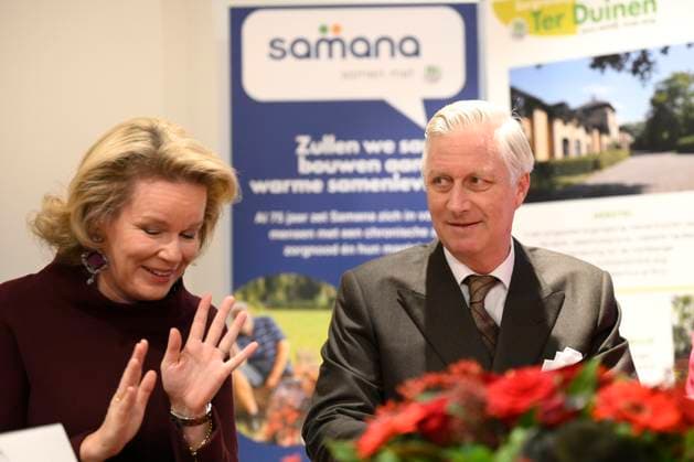 King Philippe And Queen Mathilde Visit Convalescent Home NIEUWPOORT, BELGIUM - DECEMBER 16: King Philippe and Queen Mathilde pictured paying a Christmas visit to the non-profit organisation Samana at the Ter Duinen holiday and convalescent home in Nieuwpoort on December 16, 2025 in NIeuwpoort, Belgium, 16 12 2025 NIeuwpoort Belgium  Copyright: xPhilipxReynaersx