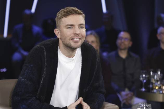 Christoph Kramer, Fußball-Weltmeister und Autor, zu Gast in der Fernsehsendung NDR Talk Show in den NDR Studios, Hamburg, Deutschland Christoph Kramer, soccer world champion and author, is a guest on the television program NDR Talk Show at NDR Studios, Hamburg, Germany Copyright: imageBROKER ChristopherxTamcke ibltam15834154