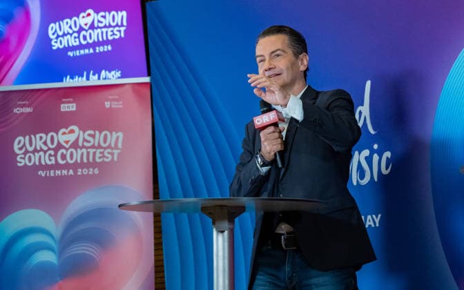 20251216 Eurovision Song Contest 2026 - ORF-Medienupdate WIEN, OESTERREICH - 16. DEZEMBER: ORF-Generaldirektor Roland Weissmann waehrend des Mediengespraechs anlaesslich eines ORF Updates zum 70. ESC - Eurovision Song Contest vom 12. bis zum 16. Mai 2026 in Wien im Foyer der Halle F der Wiener Stadthalle am 16. Dezember 2025 in Wien, Oesterreich. 251216_SEPA_17_019 Copyright: xIsabellexOuvrardx SEPAxMedia