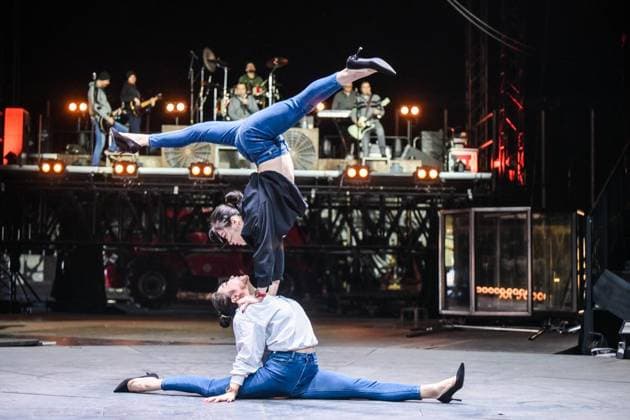 Circus Flic Flac in Duisburg FOR EDITORIAL PURPOSES ONLY EDITORIAL USE ONLY p The Twins give a rehearsal at Circus Flic Flac in Duisburg on Tuesday Copyright: SvenjaxHanusch doc83ptu7vhr86161gyds52 ,EDITORIAL USE ONLY Copyright: SvenjaxHanusch