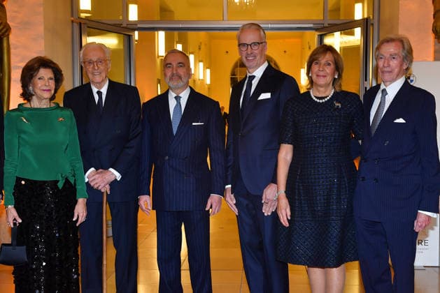 Queen Silvia of Sweden, Duke Franz of Bavaria, Thomas Greinwald, Bernd Doepke, Ursula of Bavaria and Leopold of Bavaria at the 30 BMW Advent Benefit Concert 30 BMW Benefit Advent Concert in the Residenz im Herkulessaal on 16 12 2025 in Munich 30 BMW Advent Benefit Concert in Munich