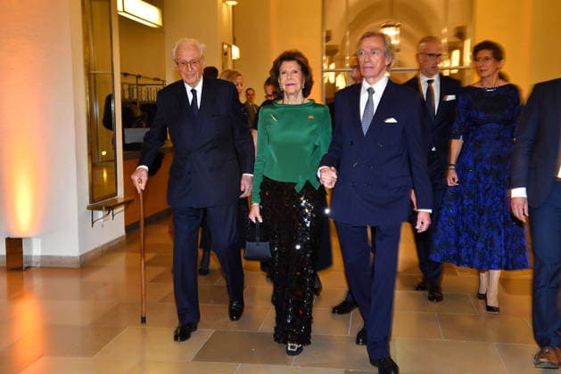 Queen Silvia of Sweden, Duke Franz of Bavaria and Leopold of Bavaria at the 30 BMW Advent Benefit Concert 30 BMW Benefit Advent Concert in the Herkulessaal Residence on 16 12 2025 in Munich 30 BMW Advent Benefit Concert in Munich