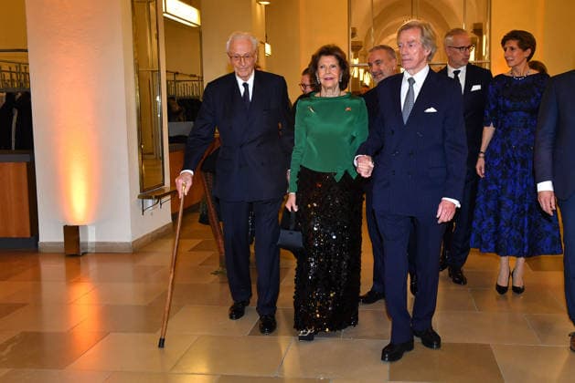 Queen Silvia of Sweden, Duke Franz of Bavaria and Leopold of Bavaria at the 30 BMW Advent Benefit Concert 30 BMW Benefit Advent Concert in the Herkulessaal Residence on 16 12 2025 in Munich 30 BMW Advent Benefit Concert in Munich