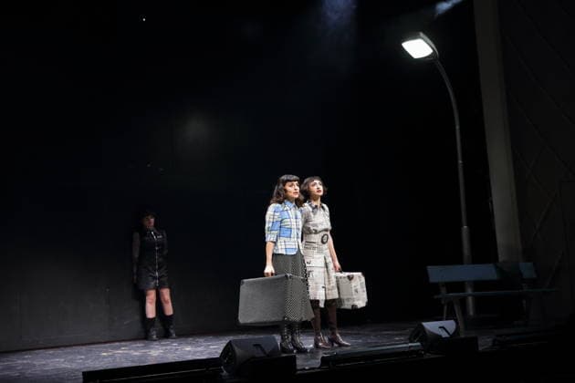Jasna Fritzi Bauer, Sesede Terziyan and Nairi Hadodo, from left, during the photo rehearsal for East Side Story A German Jewsical at the Maxim Gorki Theater in Berlin, 16 December 2025 By Juri Sternburg Directed by Lena Brasch Composition Paul Eisenach Stage Studio Dietrich Winter Costumes Eleonore Carriere Premiere is on 18 December 2025 Ma