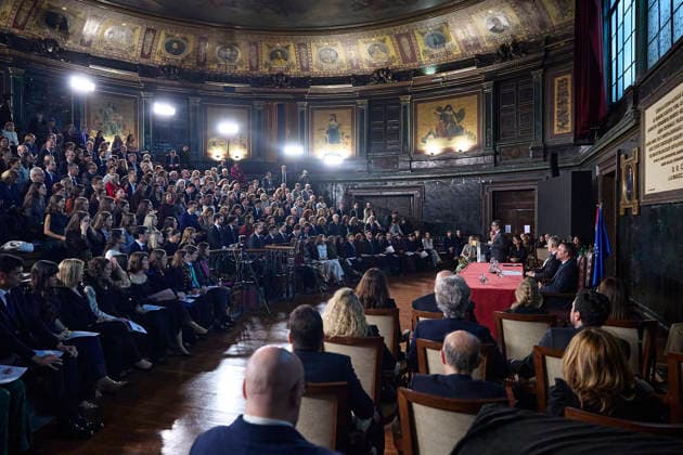 King Felipe VI presides over the delivery of offices to the 63rd promotion of the prosecutor career The King, Felipe VI, presides over the delivery of offices to the 63rd promotion of the prosecutor career accompanied by the Minister of the Presidency, Félix Bolanos, on December 17, 2025, in Madrid Spain The presentation of the offices is made to the 76 members of the 63rd promotion of the prosecutor career who have completed the selective course at the Center for Legal Studies and will become new state prosecutors 17 DECEMBER 2025 Jesús Hellí Espana  Copyright: xJesusxHellinx 7174888