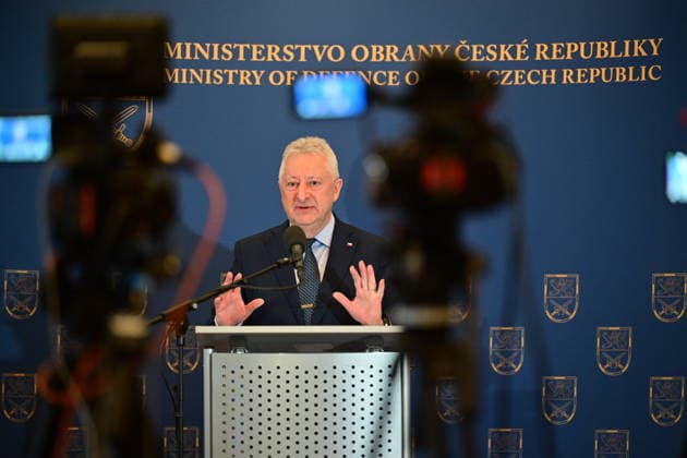 Czech Defence Minister Jaromir Zuna (for SPD) gives a press conference to present his vision of Defence Ministry, in Prague, Czech Republic, on December 19, 2025. (CTKxPhoto RomanxVondrous) CTKPhotoP2025121902886  CTKPhotoP2025121902886
