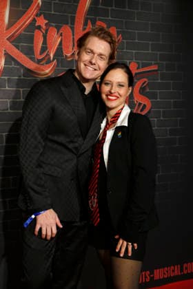 Johannes Heinrichs and Nadja Jo Klapper at the German premiere of Kinky Boots at the Admiralspalast in Berlin on 18 12 2025
