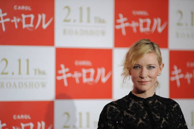 Australian Actress Cate Blanchett in Tokyo for Carol movie Japan TOKYO, JAPAN - JANUARY 22 : Australian actress Cate Blanchett poses as she makes a stage appearance for the Japan Premier of the movie Carol at the Toho cinema in Tokyo Roppongi Ward, Japan on January 22, 2016. Tokyo Japan. Editorial use only. Please get in touch for any other usage.  Copyright: x2025xAnadoluxDavidxMareuilx