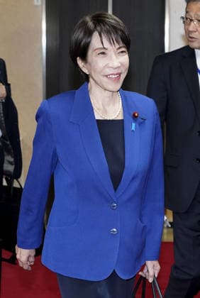 Japan PM Takaichi Japanese Prime Minister Sanae Takaichi arrives at the headquarters of the ruling Liberal Democratic Party in Tokyo on Jan. 6, 2026.  A14AA0005154747P