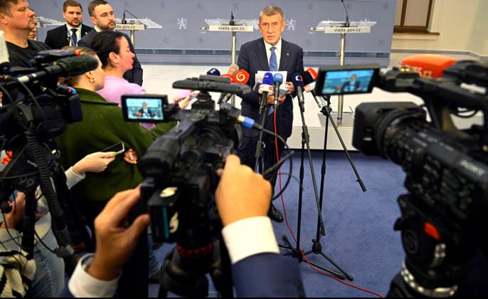 Czech Prime Minister Andrej Babis (ANO) speaks to journalists after a New Year s lunch with President Petr Pavel, in Prague, Czech Republic, on January 7, 2026. (CTKxPhoto KaterinaxSulova) CTKPhotoP2026010704820  CTKPhotoP2026010704820