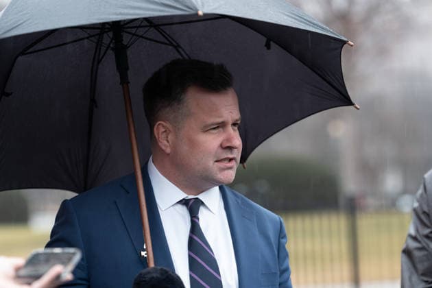 January 9, 2026, Washington, District of Columbia, USA: Bill Pulte, head of the Federal Housing Finance Agency, speaks at the White House regarding upcoming Presidential actions on housing affordability on January 9, 2025 Washington USA - ZUMAl312 20260109_znp_l312_073 Copyright: xAndrewxLeydenx