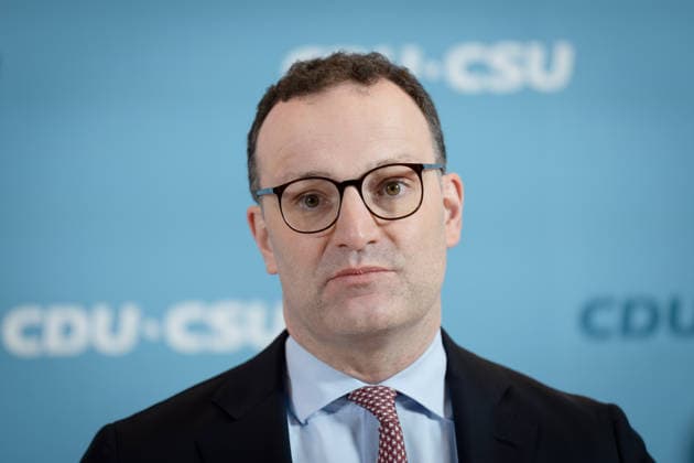 Bundestag parliamentary group, CDU CSU, Jens Spahn press statement, Bundestag, Bundestag parliamentary group, CDU CSU, Chairman, Jens Spahn, CDU Berlin Berlin GER