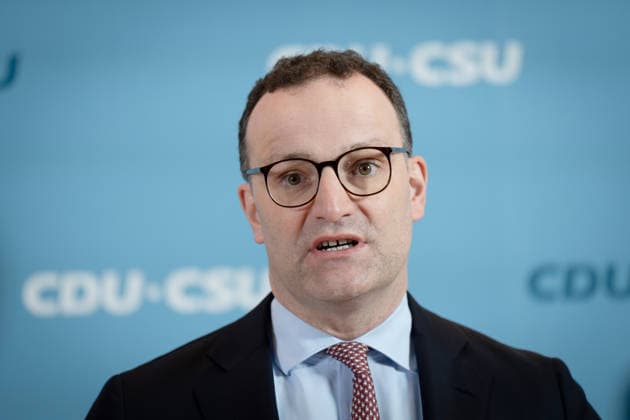 Bundestag parliamentary group, CDU CSU, Jens Spahn press statement, Bundestag, Bundestag parliamentary group, CDU CSU, Chairman, Jens Spahn, CDU Berlin Berlin GER